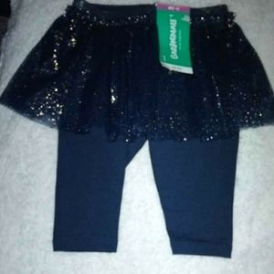 Babygirl leggins with tutu,sizes 0-3 months,NEW, navy blue